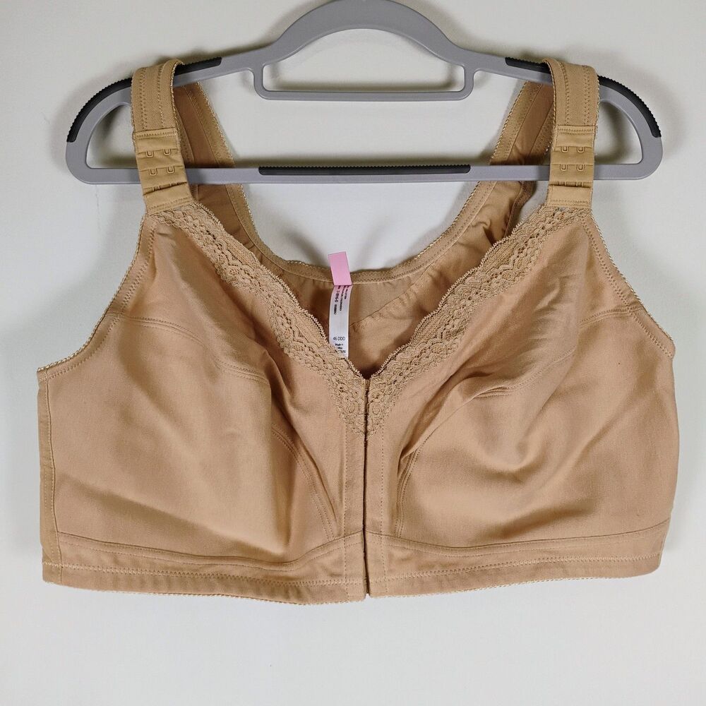 Comfort Choice 46ddd Full Coverage No Wire Wireless Front Close Plus Size Bra